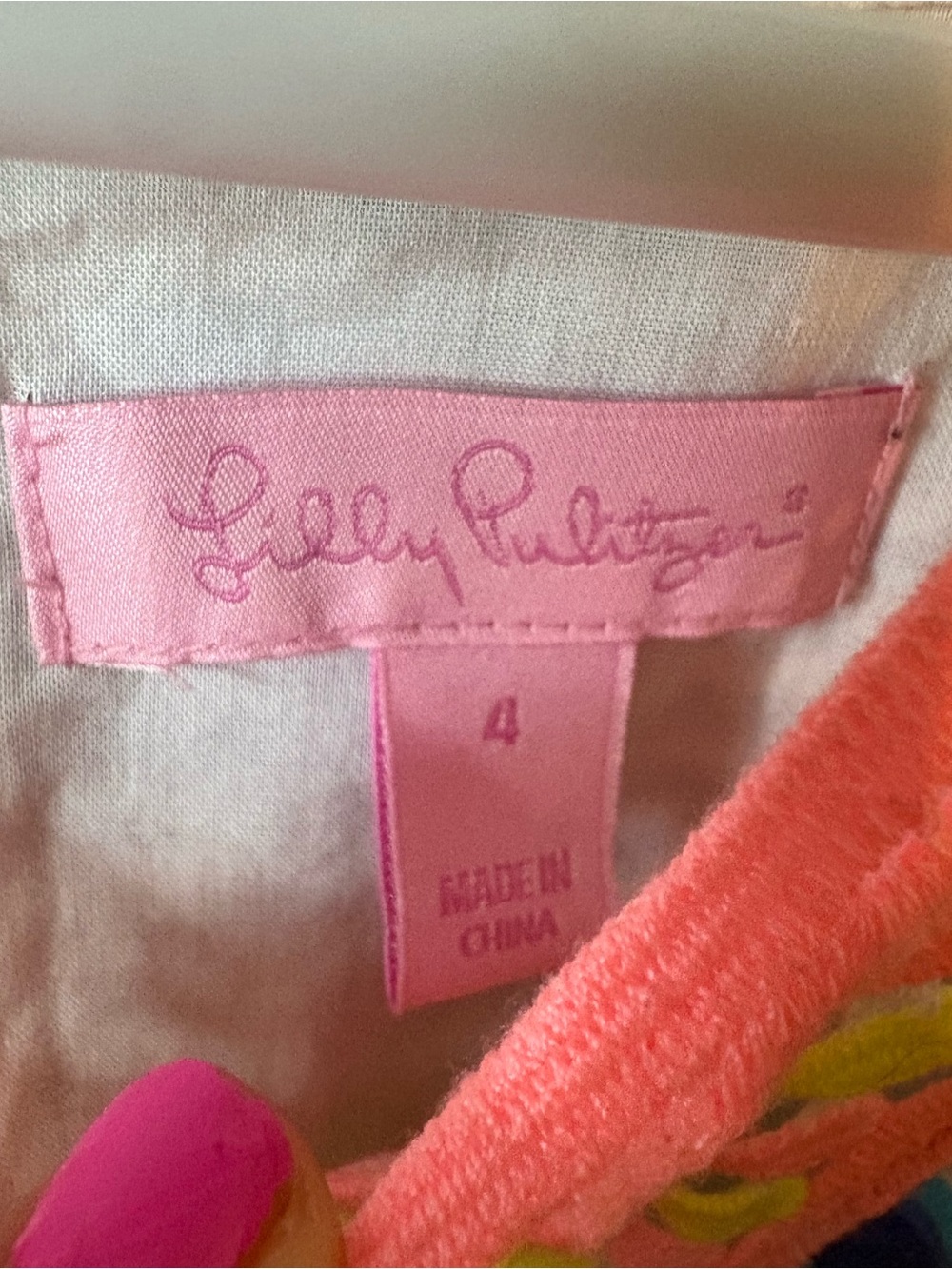 EUC Lilly Pulitzer Pearl Brilliant Blue Wade And Sea Shift Dress size 4 - Picture 7 of 9
